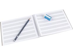 Bloc Musica Liderpapel Pentagrama 3Mm Cuarto 20 Hojas 100G/M2