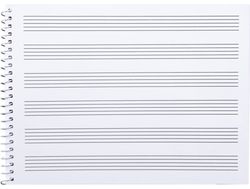 Bloc Musica Liderpapel Pentagrama 3Mm Cuarto 20 Hojas 100G/M2