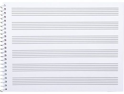 Bloc Musica Liderpapel Pentagrama 3Mm Cuarto 20 Hojas 100G/M2