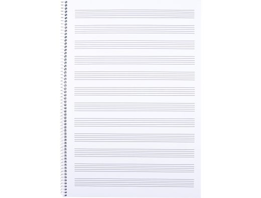Bloc Musica Liderpapel Pentagrama 3Mm Folio 20 Hojas 100G/M2