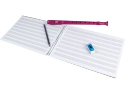 Bloc Musica Liderpapel Pentagrama 3Mm Folio Apaisado 20 Hojas 100G/M2