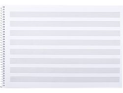 Bloc Musica Liderpapel Pentagrama 3Mm Folio Apaisado 20 Hojas 100G/M2