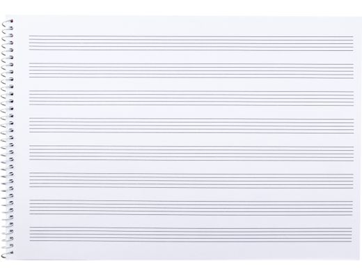 Bloc Musica Liderpapel Pentagrama 3Mm Folio Apaisado 20 Hojas 100G/M2