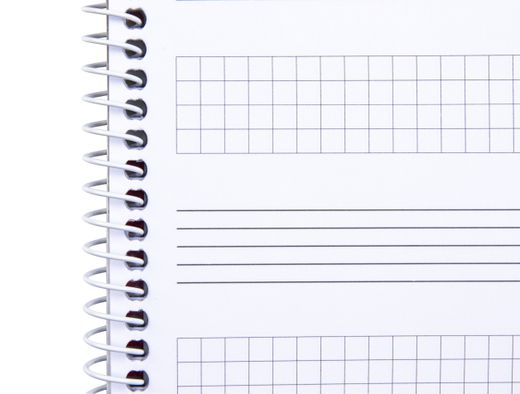 Bloc Musica Liderpapel Pentagrama 3Mm Mas Cuadricula de 4Mm para Anotaciones Cuarto20 Hojas 100G/M2