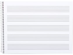 Bloc Musica Liderpapel Pentagrama 4Mm Cuarto 20 Hojas 100G/M2