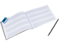Bloc Musica Liderpapel Pentagrama 5Mm Cuarto 20 Hojas 100G/M2 Grapado