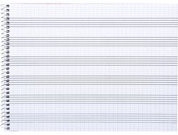 Bloc Musica Liderpapel Pentagrama Pautado 2,5Mm Cuarto 20 Hojas 100G/M2