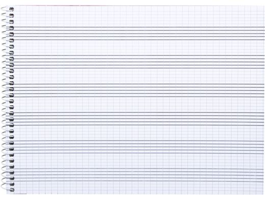 Bloc Musica Liderpapel Pentagrama Pautado 2,5Mm Cuarto 20 Hojas 100G/M2