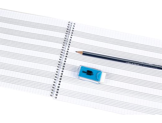 Bloc Musica Liderpapel Pentagrama Pautado 2,5Mm Cuarto 20 Hojas 100G/M2