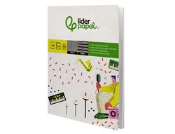 Bloc musica y canto liderpapel pentagrama interlineado 2 mm cuadricula 5mm din A4 24 hojas 100g/m2