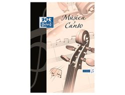 Bloc musica y canto oxford din a4 24 hojas 90 gr pentagrama interlineado 2 mm + cuadricula 5 mm