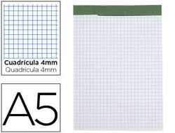 Bloc Notas Liderpapel Cuadro 4 mm A5 80 Hojas 60 G/M2 Perforado Sin Tapa