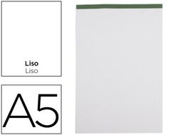 Bloc Notas Liderpapel Liso A5 80 Hojas 60 G/M2 Perforado Sin Tapa