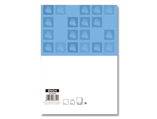 Bloc Notas Liderpapel Liso A5 80 Hojas 60G/M2 Perforado