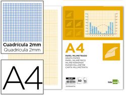 Bloc Papel Milimetrado Liderpapel Encolado 210X297Mm 50 Hojas 80G/M2