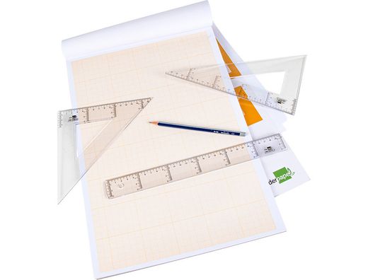 Bloc Papel Milimetrado Liderpapel Encolado 210X297Mm 50 Hojas 80G/M2
