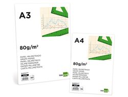 Bloc Papel Milimetrado Liderpapel Encolado 297X420Mm 50 Hojas 80G/M2
