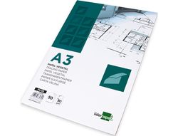 Bloc Papel Vegetal Liderpapel Encolado 297X420Mm 50 Hojas 90 G/M2