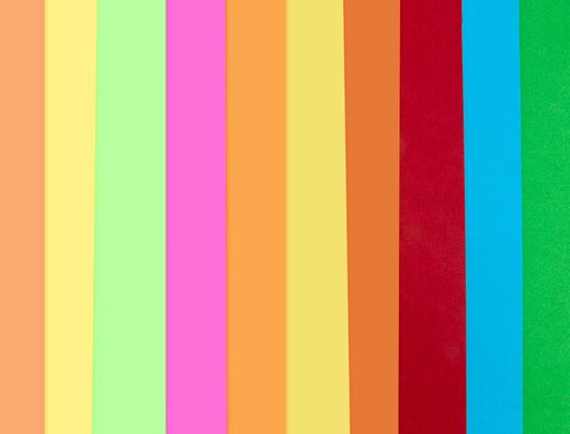 Bloc trabajos manuales liderpapel cartulina 240x315mm 10 hojas 5 colores neon + 5 colores intensos
