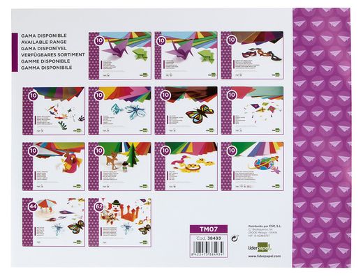 Bloc Trabajos Manuales Liderpapel Crespon 240X315Mm 10 Hojas Colores Surtidos