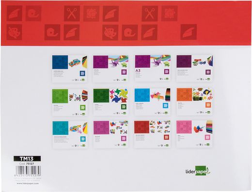 Bloc Trabajos Manuales Liderpapel Papel Metalizado 240X315 mm 10 Hojas Colores Surtidos