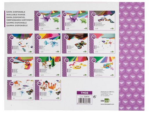 Bloc Trabajos Manuales Liderpapel Seda 240X315Mm 10 Hojas Colores Surtidos