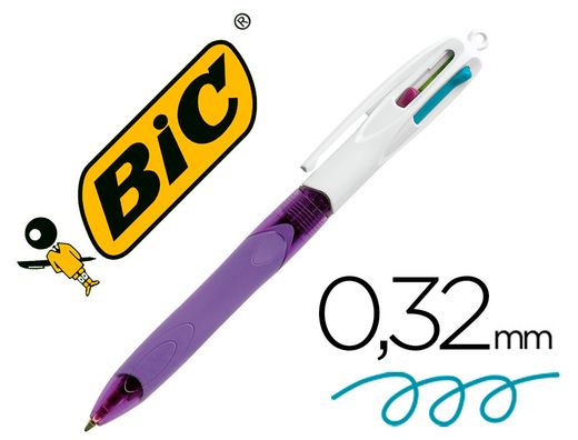 Bolígrafo 4 colores Fashion Grip Bic