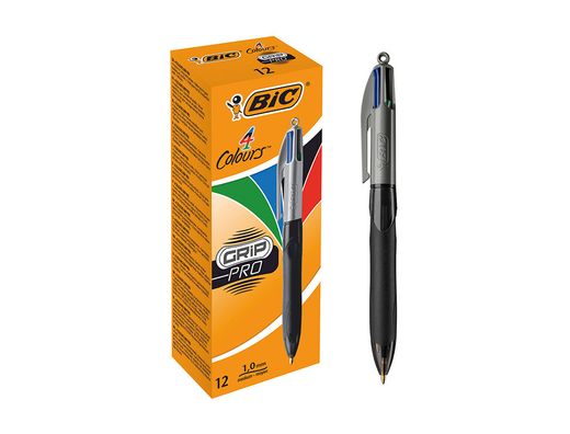 Bolígrafo 4 colores Grip Pro Bic