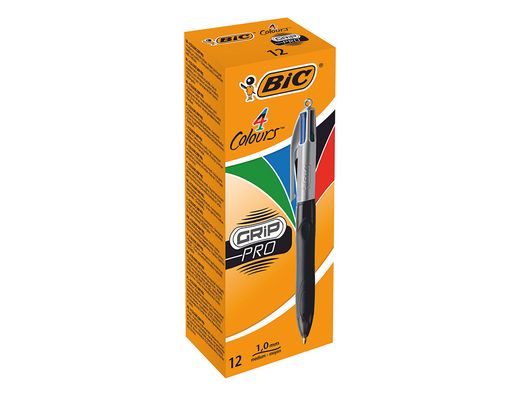 Bolígrafo 4 colores Grip Pro Bic
