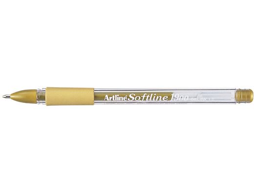 Boligrafo Artline 1900 Softline Tinta Aceite Metalico Oro