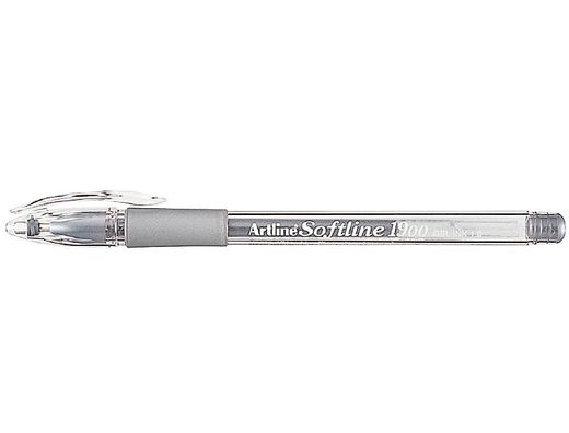 Boligrafo Artline 1900 Softline Tinta Aceite Metalico Plata