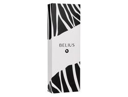 Boligrafo belius dualita cuerpo negro color blanco tinta azul caja de diseño