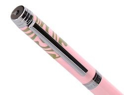 Boligrafo belius ink dreams aluminio color rosa y verde matcha plateado frase interior tinta azul caja de diseño