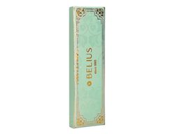 Boligrafo belius macaron bliss forma hexagonal color verde dorado tinta azul caja de diseño