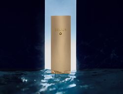 Boligrafo belius neptuno aluminio textura wavy color caqui tinta azul caja de diseño