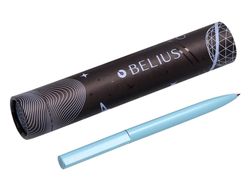 Boligrafo belius rocket b aluminio color minimalista azul tinta azul caja cilindrica