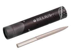 Boligrafo belius rocket b aluminio color minimalista gris tinta azul caja cilindrica