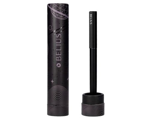 Boligrafo belius rocket b aluminio color minimalista negro tinta azul caja cilindrica