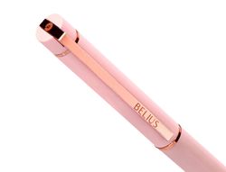 Boligrafo belius rose aluminio color rosa/oro rosa tinta azul caja de diseño