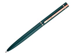 Boligrafo belius rose aluminio color verde oliva/oro rosa tinta azul caja de diseño