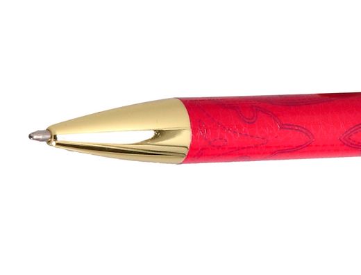 Boligrafo belius wild west aluminio color granate dorado tinta color azul caja de diseńo