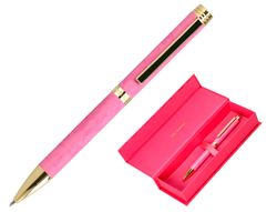 Boligrafo belius wild west aluminio color rosa dorado tinta color azul caja de diseńo