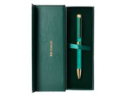 Boligrafo belius wild west aluminio color verde tinta color azul caja de diseńo