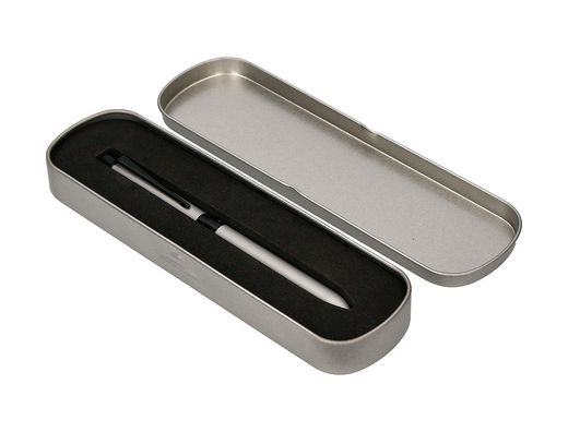 Boligrafo belius zurich 3 en 1 cuerpo plateado tinta negra y roja portaminas 0,5 mm en estuche