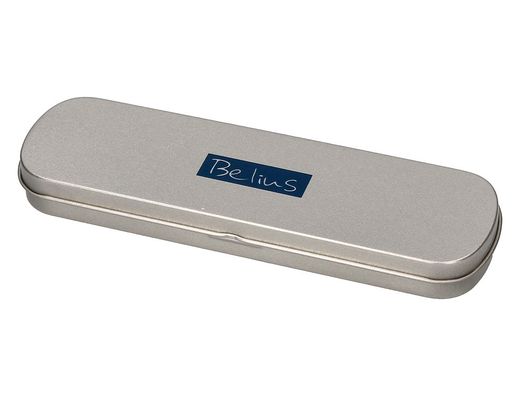 Boligrafo belius zurich 3 en 1 cuerpo plateado tinta negra y roja portaminas 0,5 mm en estuche