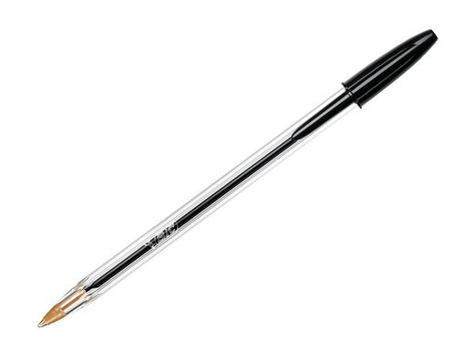 Boligrafo bic cristal medium negro bolsa de 5 unidades