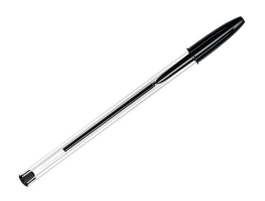 Boligrafo bic cristal medium negro bolsa de 5 unidades