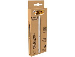 Boligrafo bic cristal renew tinta negra pack de 1 unidad + 2 recambios
