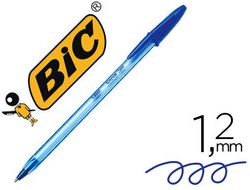 Boligrafo bic cristal soft azul punta de 1,2 mm