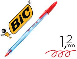 Boligrafo bic cristal soft rojo punta de 1,2 mm